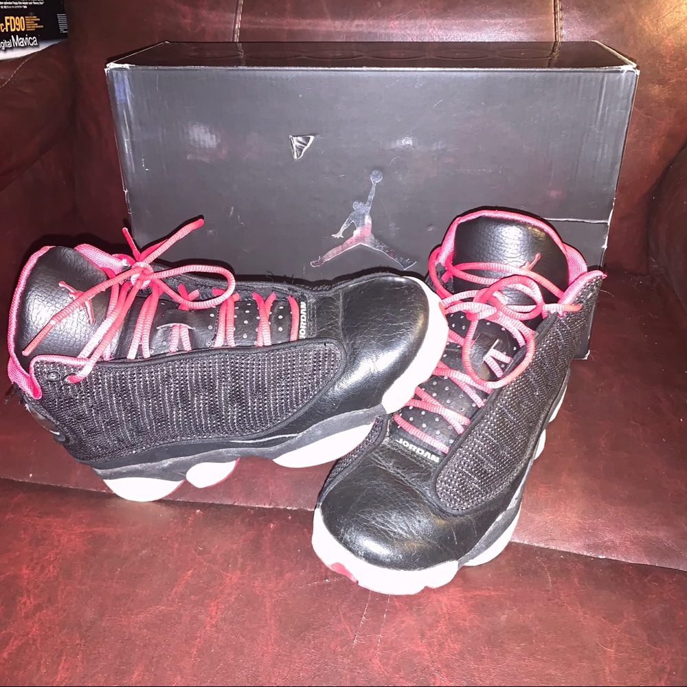 Jordan Retro 13 Black Voltage Cherry XIII Size 4Y